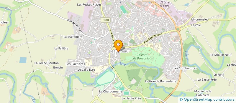 localisation de l'entreprise 489 641 746  à BEAUPREAU-EN-MAUGES
