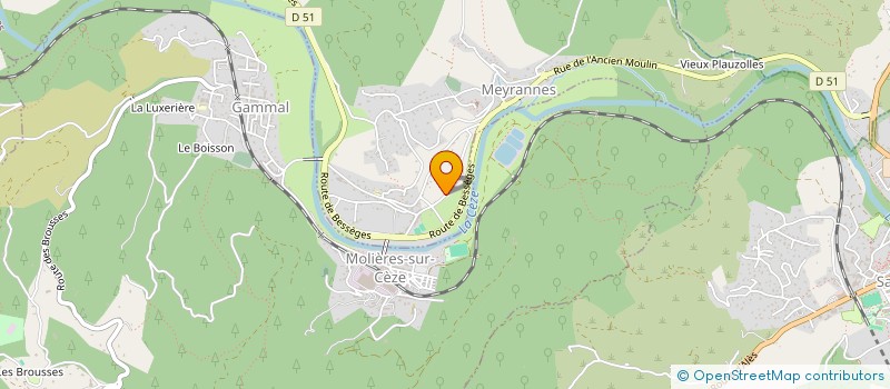 localisation de l'entreprise 489 706 317   BESSEGES