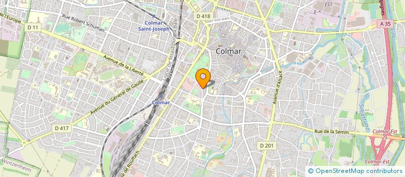 localisation de l'entreprise 489 706 895   COLMAR