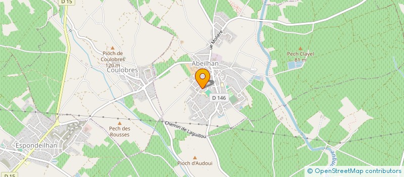 localisation de l'entreprise 489 876 912   ABEILHAN