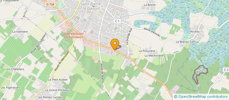 localisation de l'entreprise 49 BIS  SAINT-PIERRE-D'OLERON