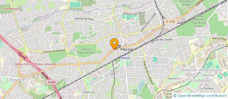 localisation de l'entreprise 49 PASTEUR SAINT JACQUES à PESSAC