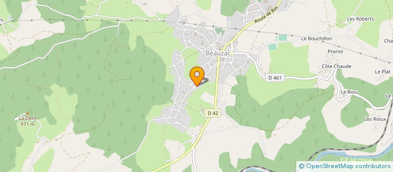 localisation de l'entreprise 490 035 441   BEAUZAC