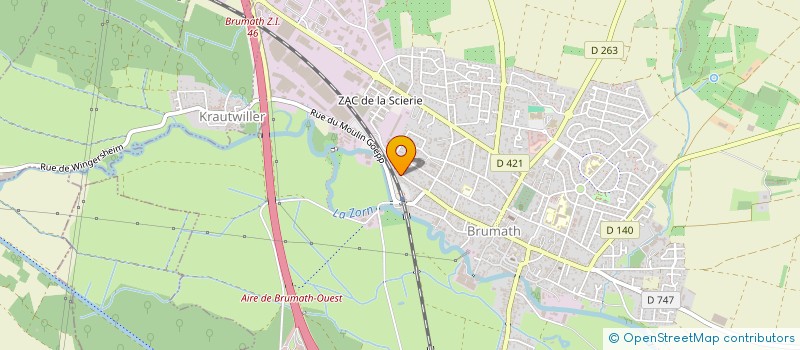 localisation de l'entreprise 490 297 579   BRUMATH