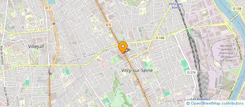 localisation de l'entreprise 490 664 588 à VITRY-SUR-SEINE