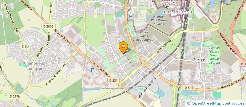 localisation de l'entreprise 490 789 146   MONTEVRAIN