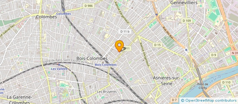 localisation de l'entreprise 490 790 953  à BOIS-COLOMBES