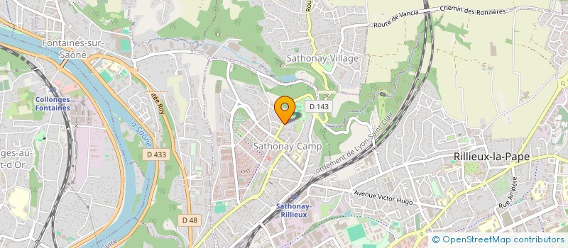 localisation de l'entreprise 490 812 146   SATHONAY-CAMP