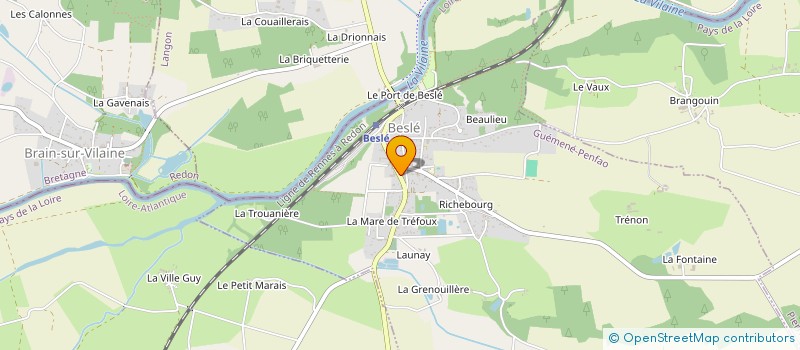 localisation de l'entreprise 490 837 374   GUEMENE-PENFAO