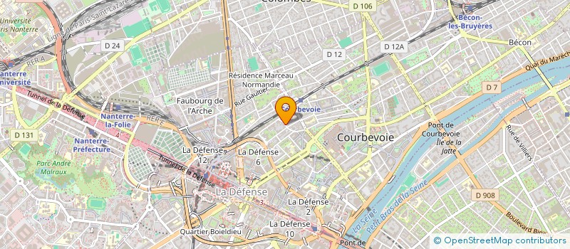 localisation de l'entreprise 491 290 839 à COURBEVOIE