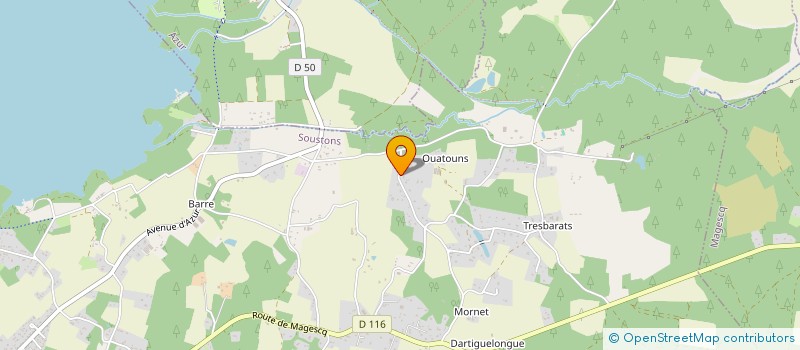 localisation de l'entreprise 491 369 435 à SOUSTONS