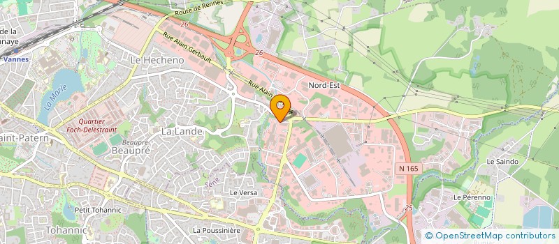 localisation de l'entreprise 491 392 809  à VANNES