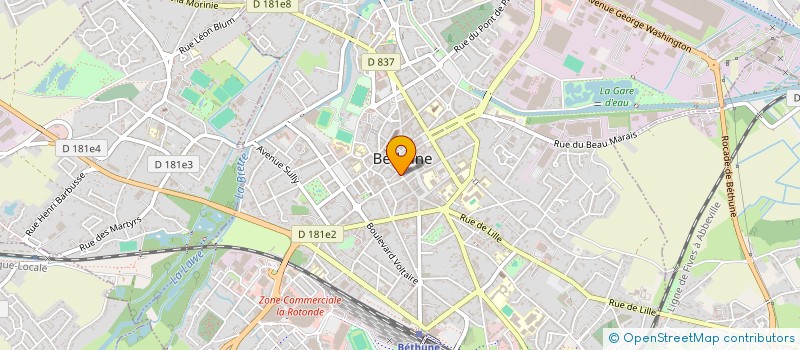 localisation de l'entreprise 491 510 947   BETHUNE