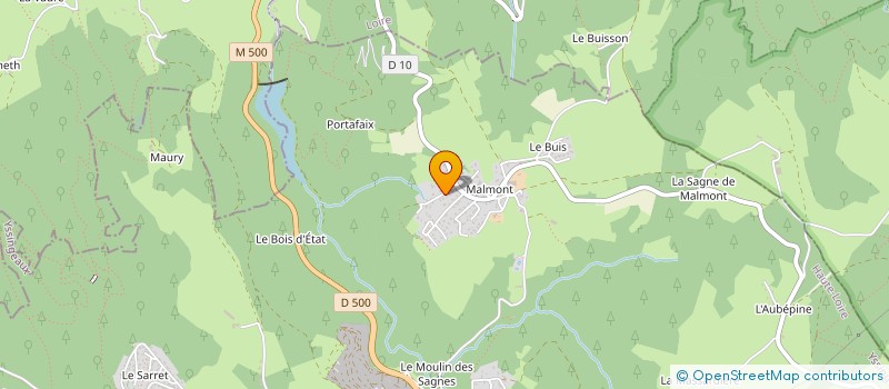 localisation de l'entreprise 491 562 377   SAINT-JUST-MALMONT