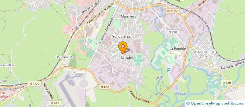 localisation de l'entreprise 491 677 068 à AURILLAC