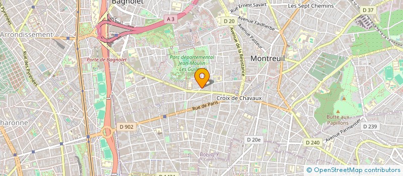 localisation de l'entreprise 491 729 935 à MONTREUIL