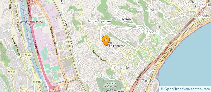 localisation de l'entreprise 491 738 282 à NICE