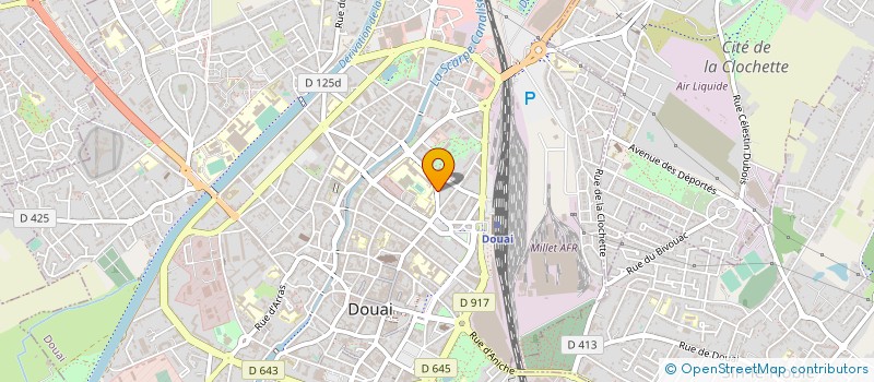 localisation de l'entreprise 491 785 812 à DOUAI