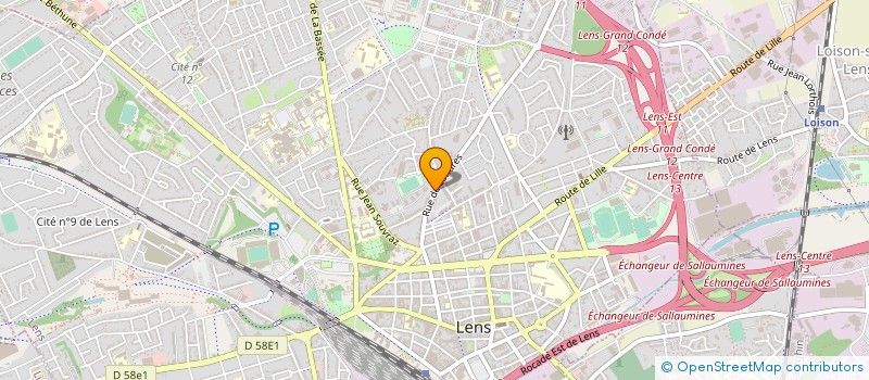 localisation de l'entreprise 492 393 475   LENS