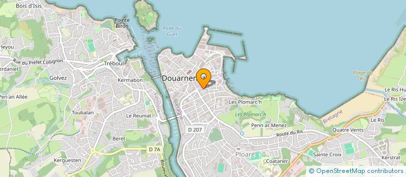 localisation de l'entreprise 492 557 111 à DOUARNENEZ