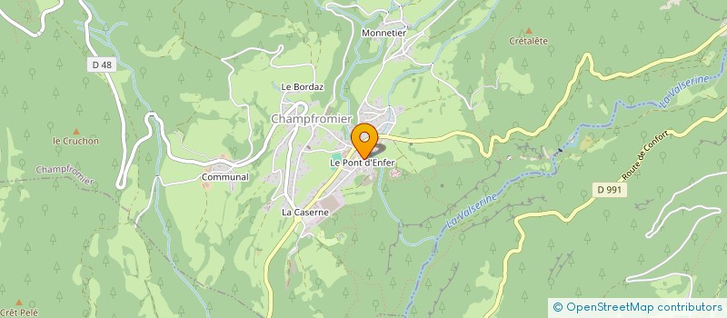 localisation de l'entreprise 492 558 531 à CHAMPFROMIER