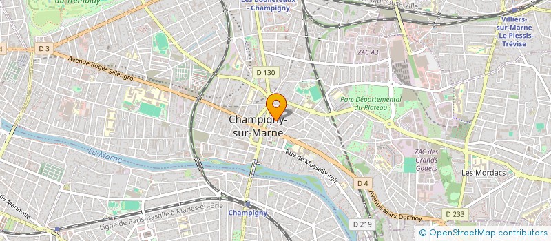 localisation de l'entreprise 492 567 292  à CHAMPIGNY-SUR-MARNE