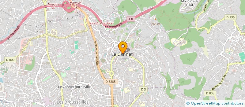 localisation de l'entreprise 492 686 159 à LE CANNET