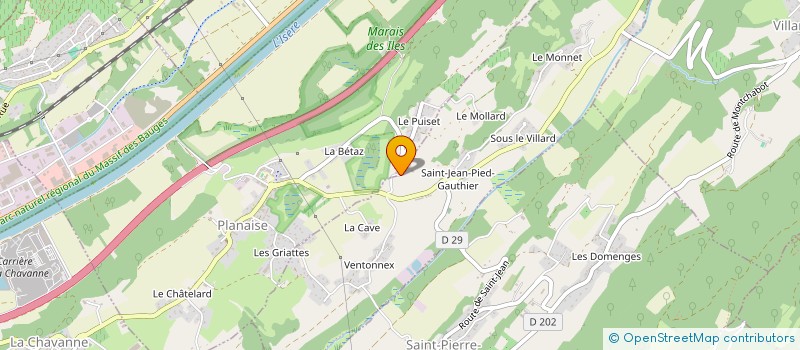 localisation de l'entreprise 493 080 766   COISE-SAINT-JEAN-PIED-GAUTHIER