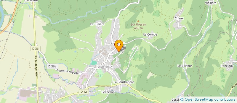 localisation de l'entreprise 493 115 315 à JUJURIEUX