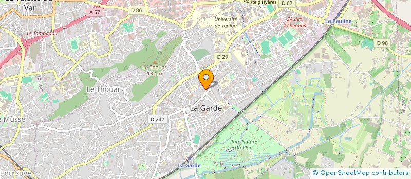 localisation de l'entreprise 493 534 176 à LA GARDE