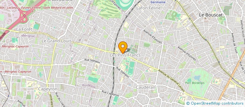 localisation de l'entreprise 493 558 647 à LE BOUSCAT