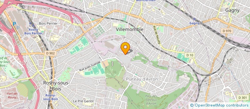 localisation de l'entreprise 493 582 654 à ROSNY-SOUS-BOIS