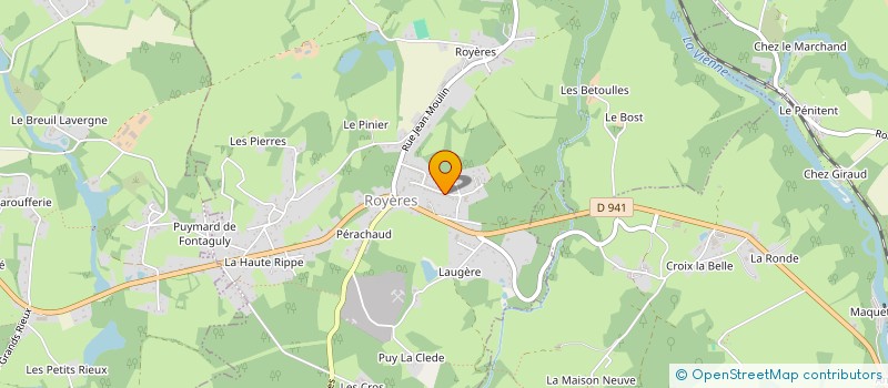 localisation de l'entreprise 493 883 607   ROYERES