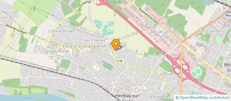 localisation de l'entreprise 494 075 054 à HERBLAY-SUR-SEINE
