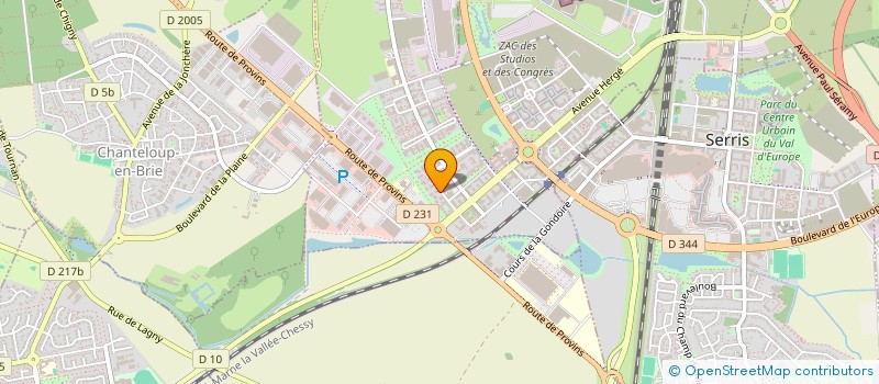 localisation de l'entreprise 494 303 100   MONTEVRAIN