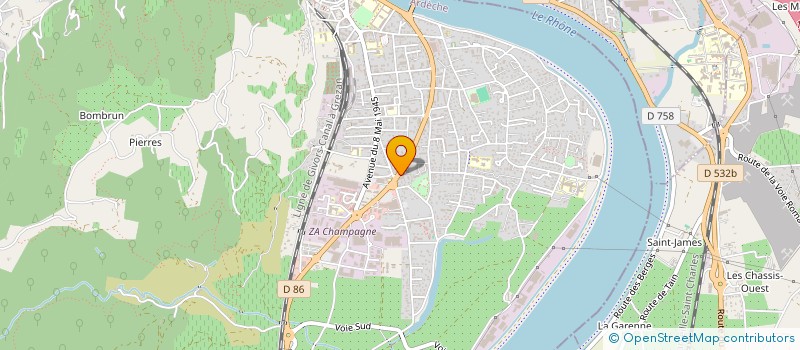 localisation de l'entreprise 494 522 956  à TOURNON-SUR-RHONE