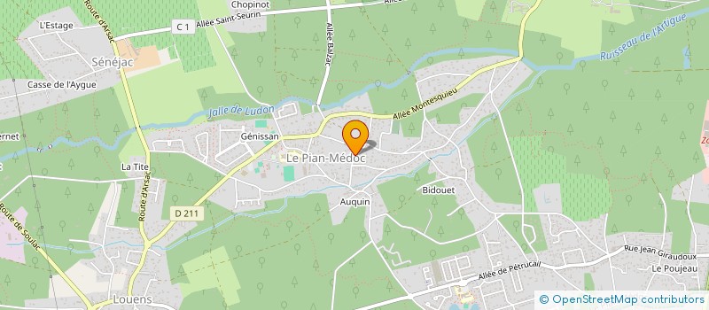 localisation de l'entreprise 494 707 573   LE PIAN-MEDOC