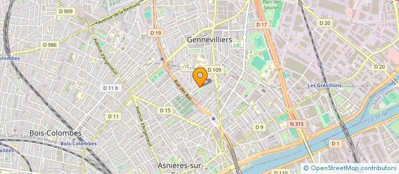 localisation de l'entreprise 494 715 931 à COLOMBES