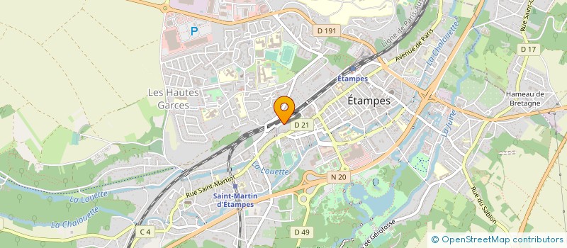 localisation de l'entreprise 495 254 625 à ETAMPES