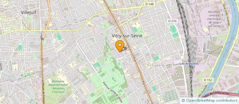localisation de l'entreprise 495 345 993  à VITRY-SUR-SEINE