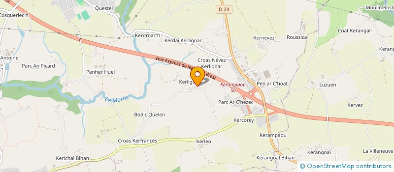 localisation de l'entreprise 497 483 438   MELGVEN