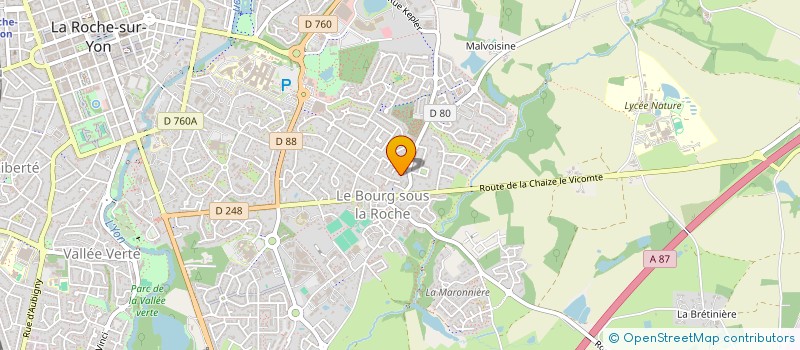 localisation de l'entreprise 497 550 533   LA ROCHE-SUR-YON