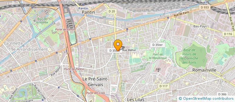 localisation de l'entreprise 497 635 805   PANTIN