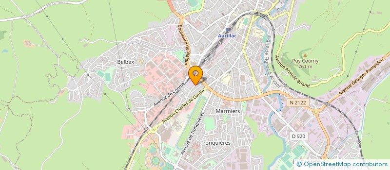 localisation de l'entreprise 497 680 884  à AURILLAC