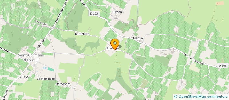 localisation de l'entreprise 497 743 682   SAINT-GERMAIN-D'ESTEUIL