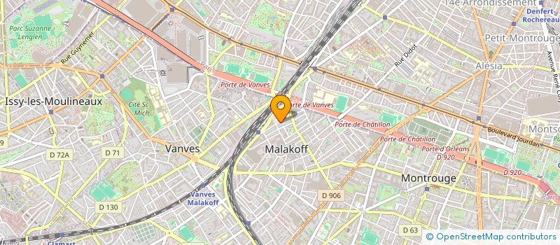 localisation de l'entreprise 497 978 825 à MALAKOFF