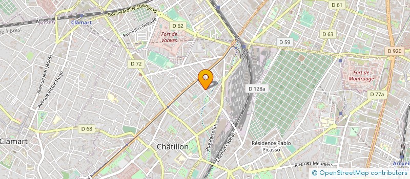 localisation de l'entreprise 498 060 797 à CLAMART