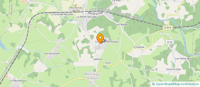 localisation de l'entreprise 498 184 969 à MONTAIGUT-LE-BLANC