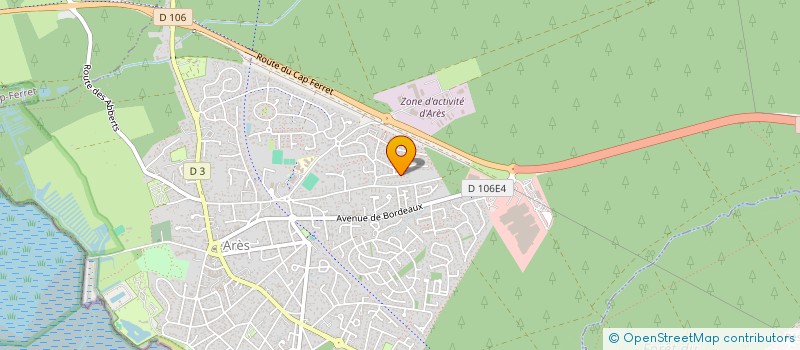 localisation de l'entreprise 498 433 796   ARES