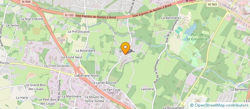 localisation de l'entreprise 498 516 285  à COUERON